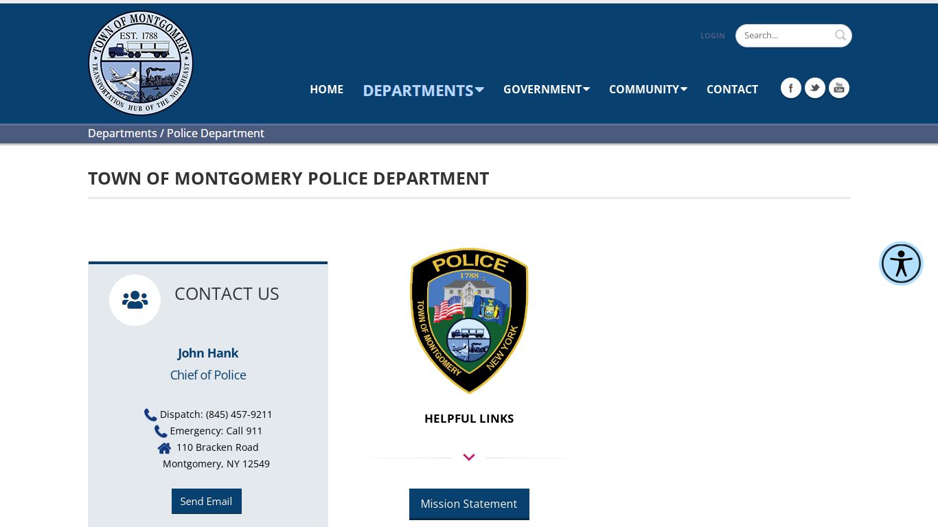 Police Department - Town of Montgomery
